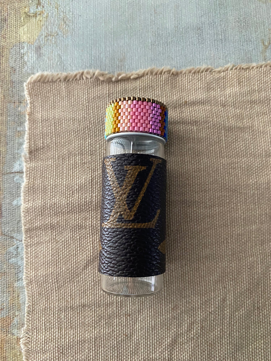 Repurposed ZERO WASTE Louis Vuitton glass vial #7 – slashKnots