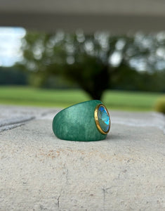 Orb ring - Mod Series / Verde (size 8)