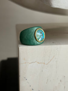 Orb ring - Mod Series / Verde (size 8)