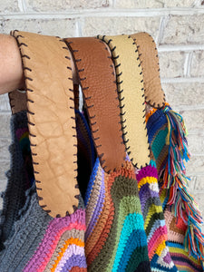 IBIZA Collection ~ Palms ~ large crochet hobo bag