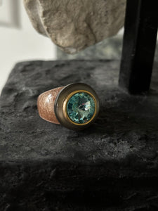 Orb ring - Capri (size 7)