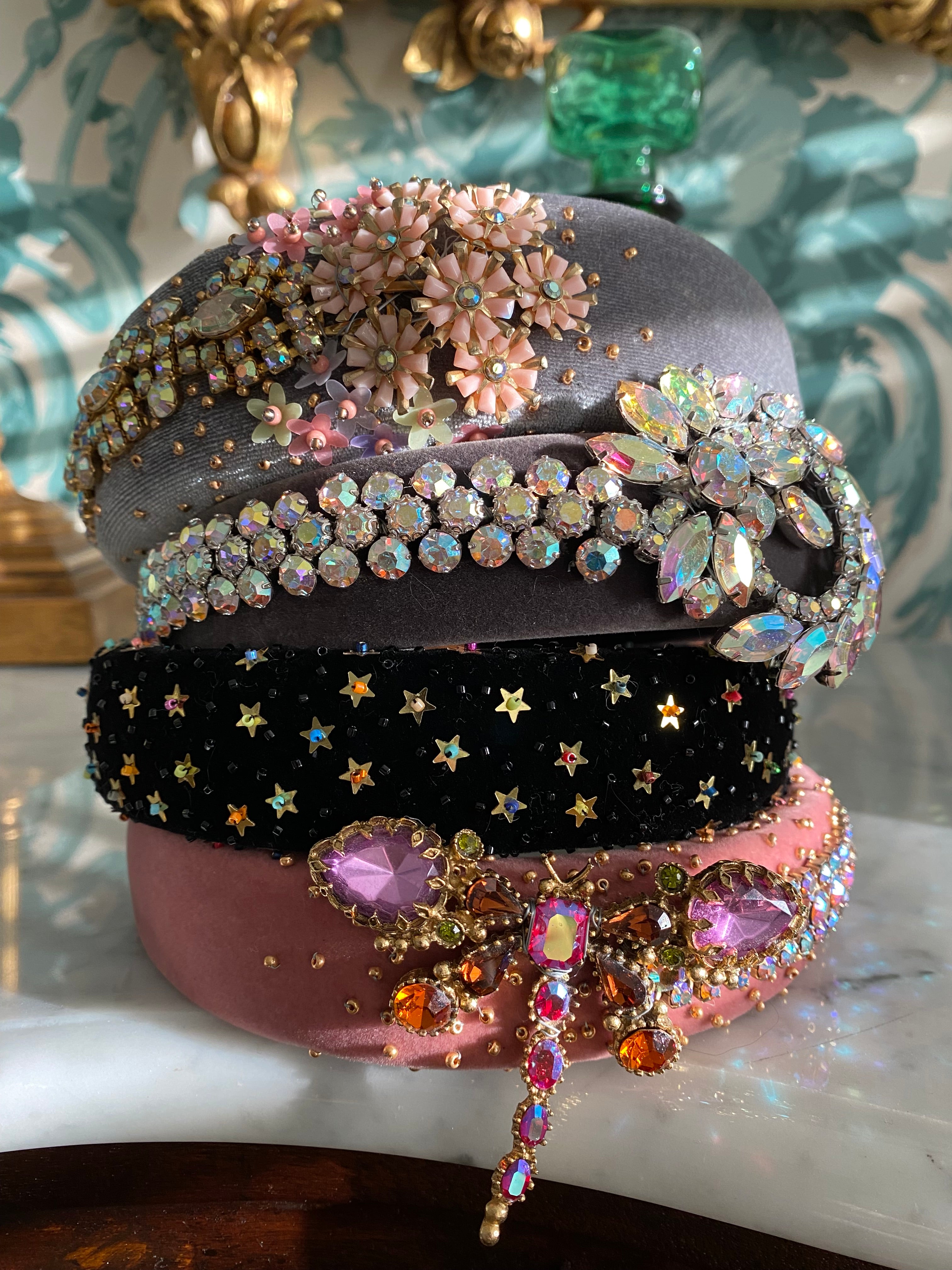 Vintage rhinestone headband - Gatsby