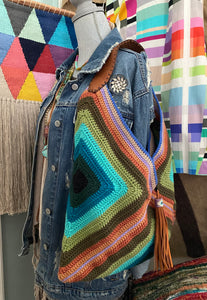 IBIZA Collection ~ Fern ~ large crochet hobo bag