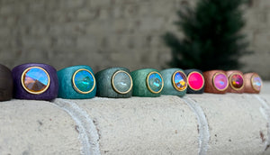 Orb ring - Mod Series / Verde (size 8)