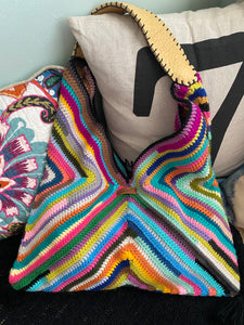 IBIZA Collection ~ Funkadelic ~ large crochet hobo bag