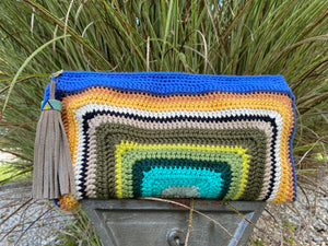 Crochet clutch bag - Palms