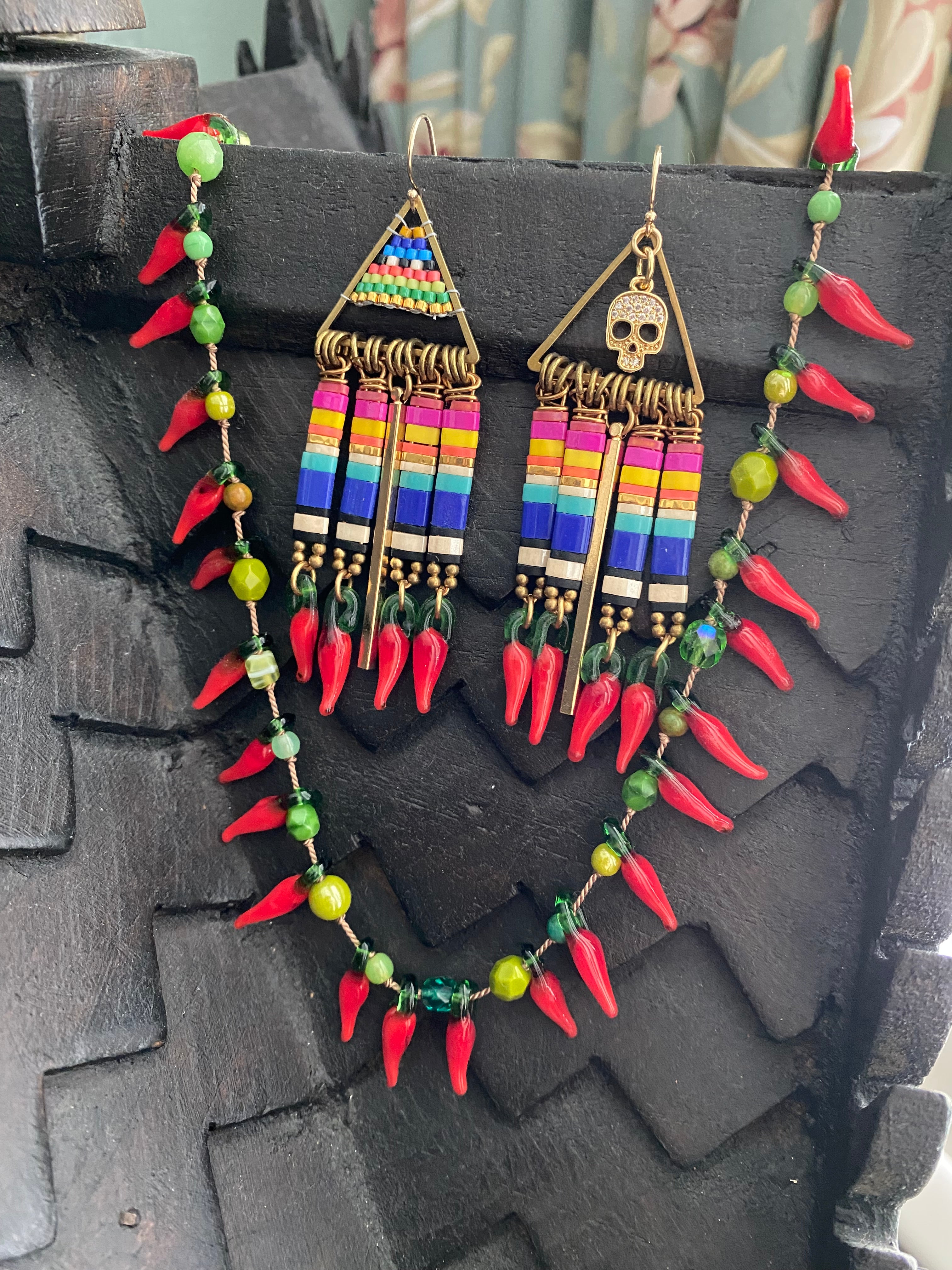 Cinco de Mayo fringe earrings