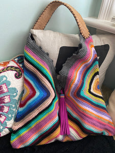 IBIZA Collection ~ Shaka ~ large crochet hobo bag