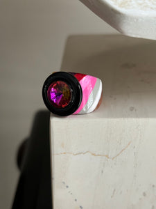 Orb handpainted ring - Retro Series / Mood (size 8)