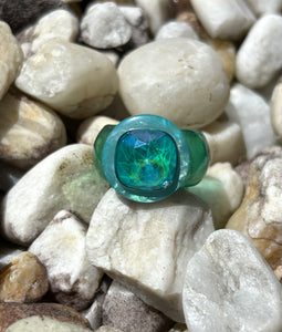 Orb ring - Aquafina (size 6)