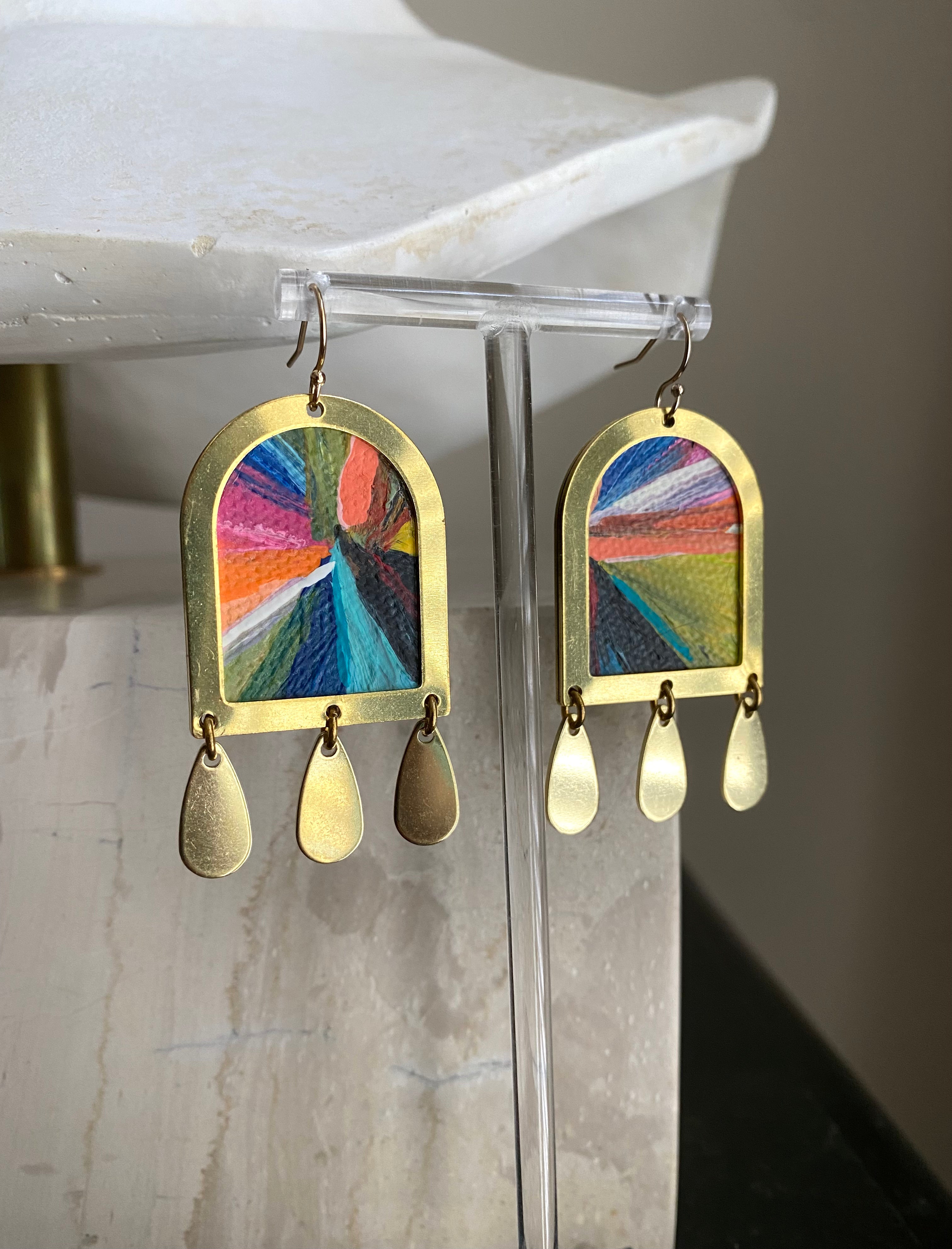 PALETTE abstract earrings - Norway