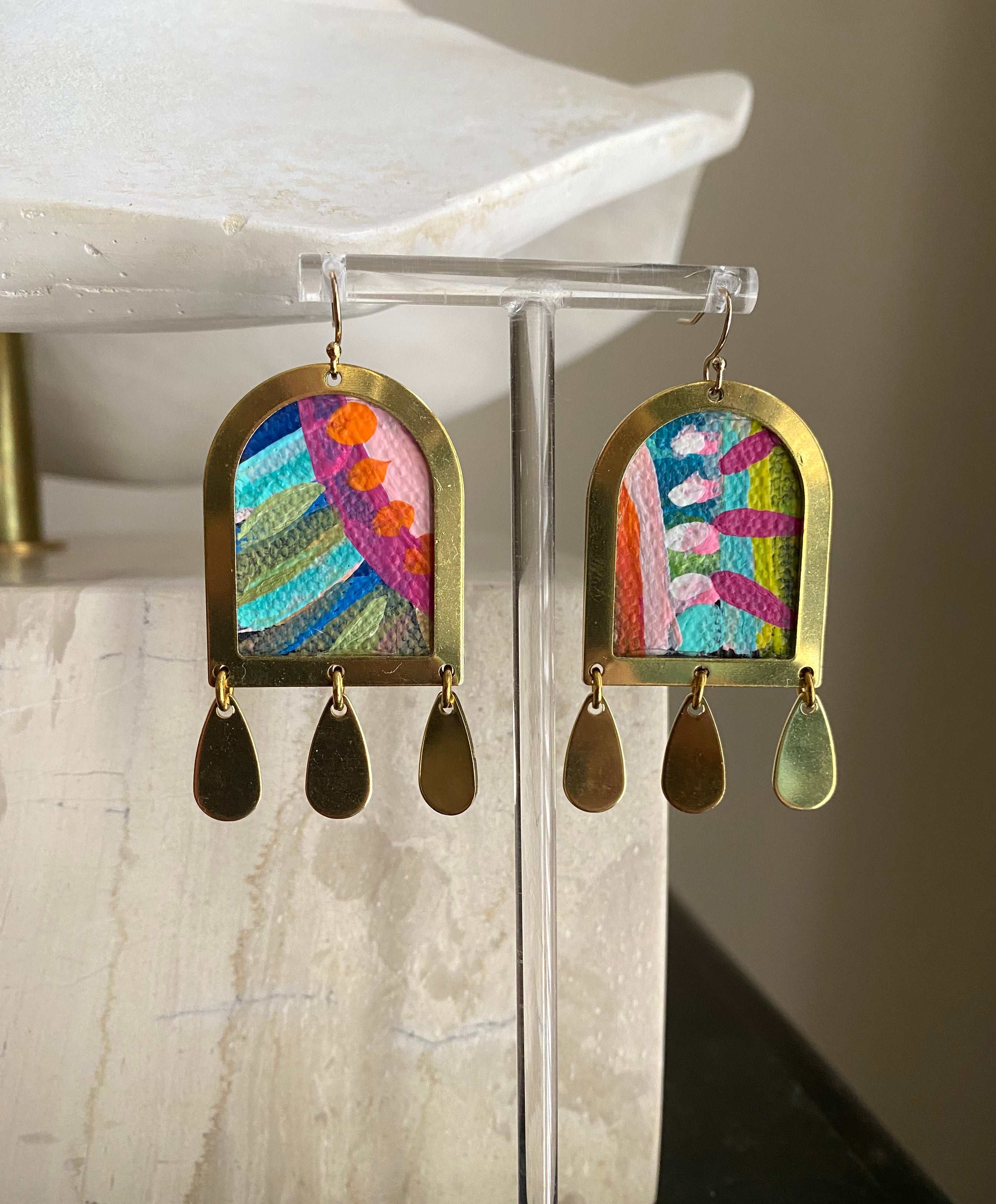 PALETTE abstract earrings - Palma