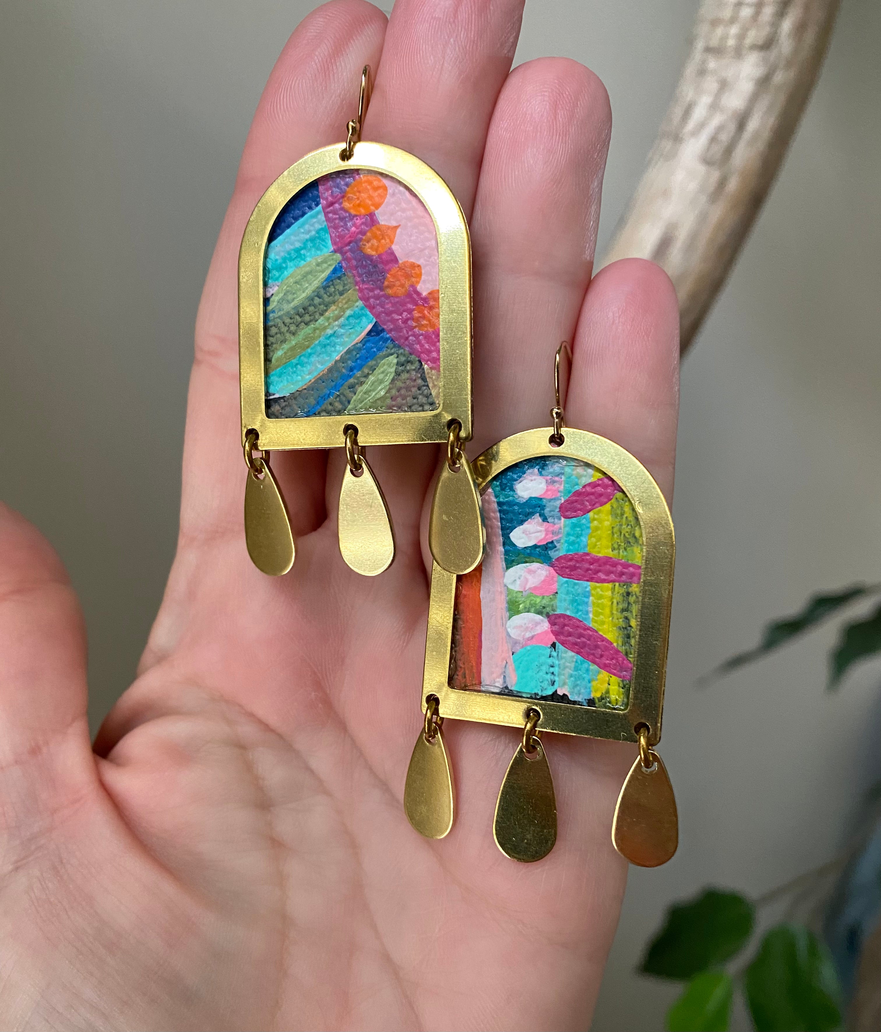 PALETTE abstract earrings - Palma