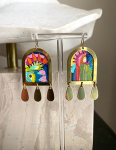 PALETTE abstract earrings - Venice