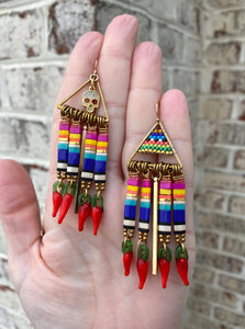 Cinco de Mayo fringe earrings