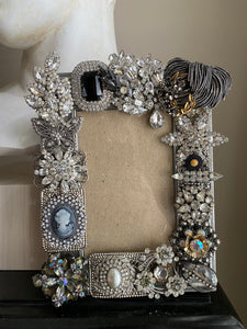 Repurposed antique jewelry frame - Cameo