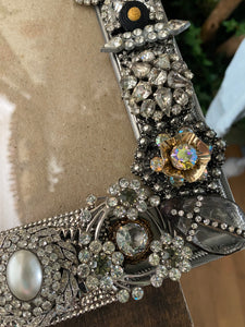 Repurposed antique jewelry frame - Cameo