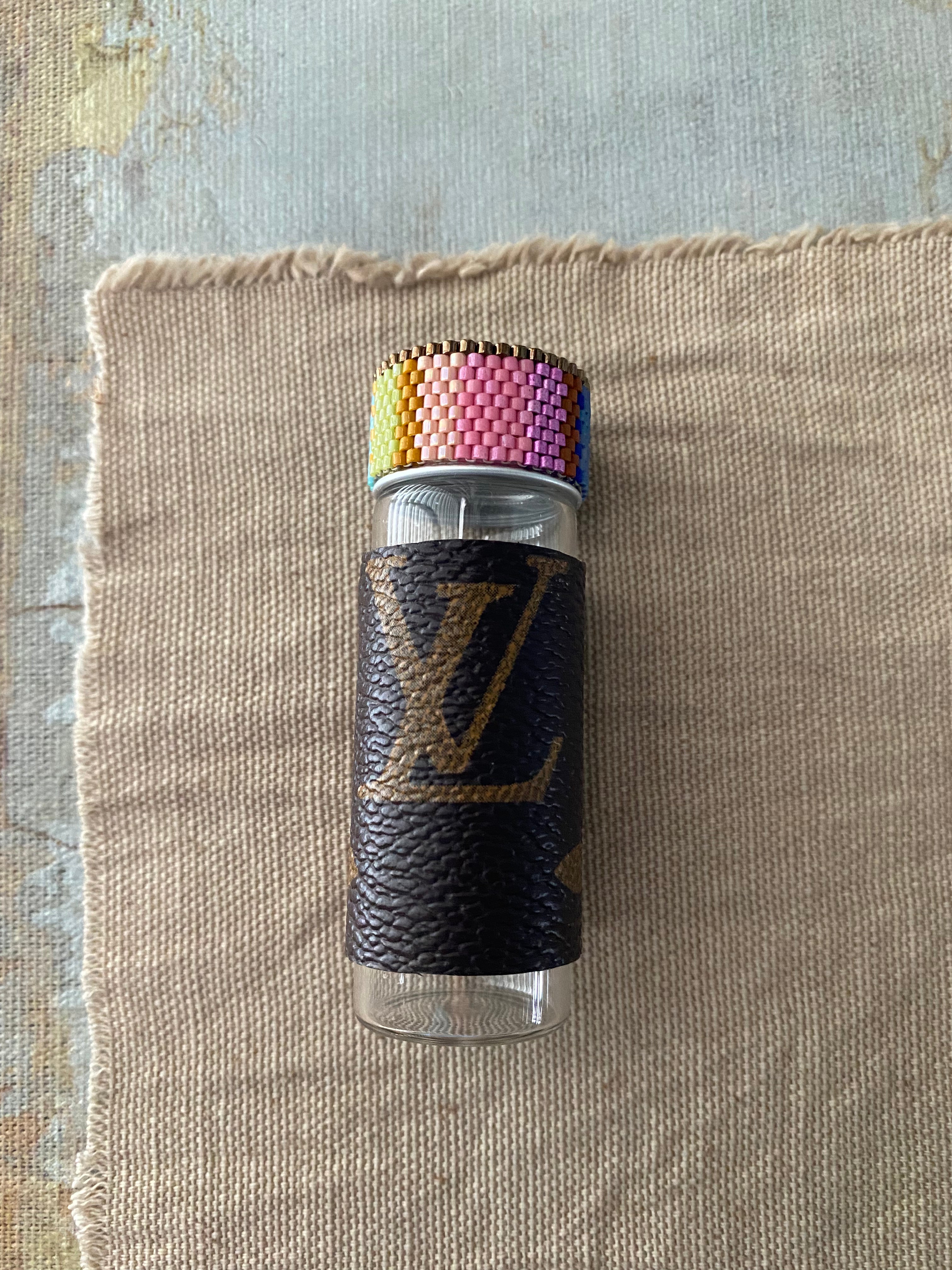 Repurposed ZERO WASTE Louis Vuitton glass vial #8 – slashKnots