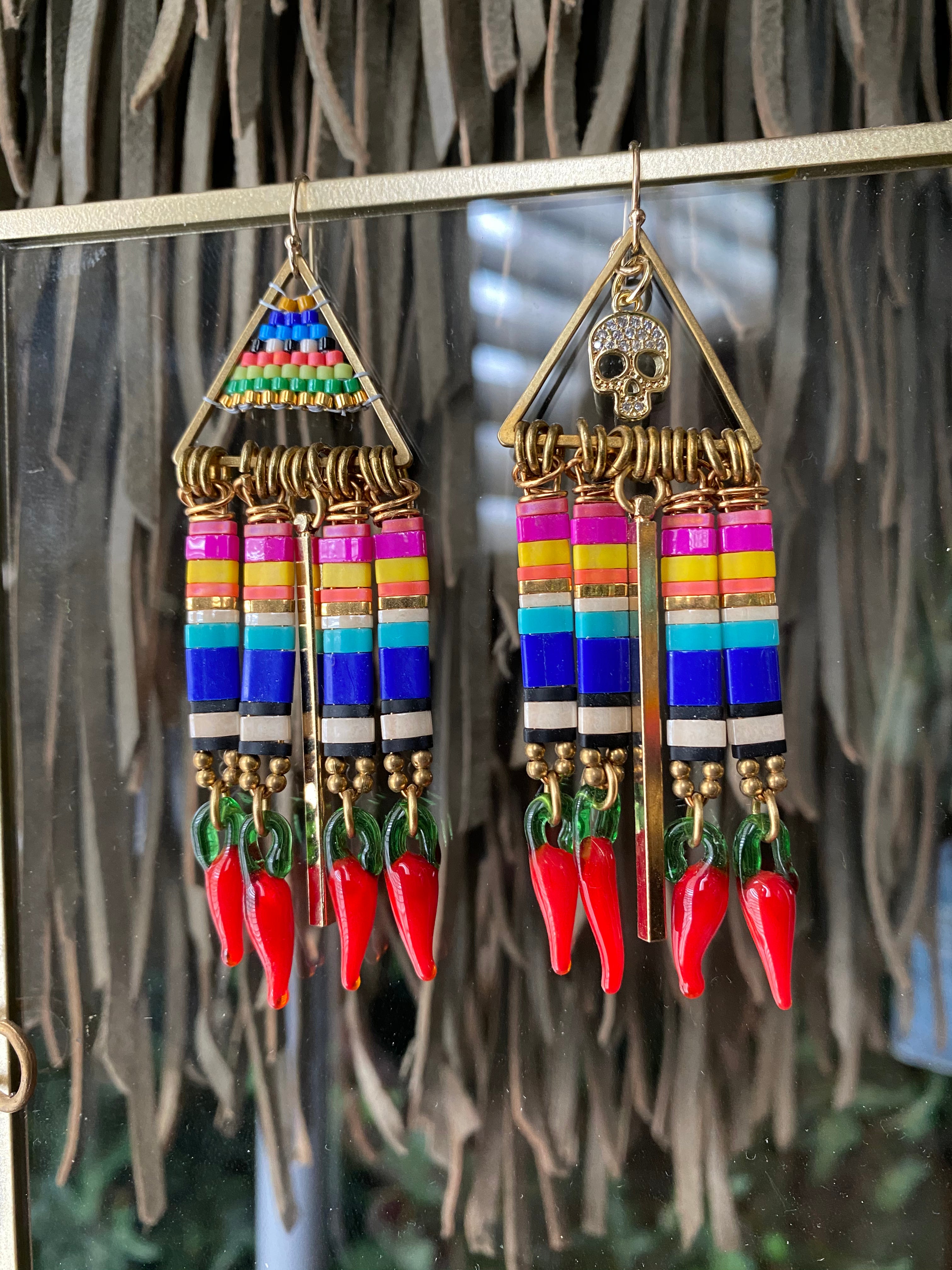 Cinco de Mayo fringe earrings