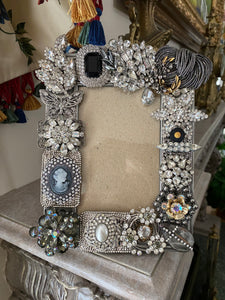 Repurposed antique jewelry frame - Cameo