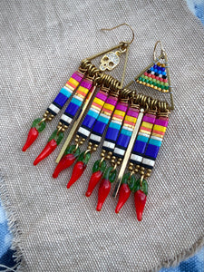 Cinco de Mayo fringe earrings